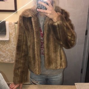 a fur coat